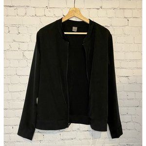 Old Navy Active Black Full Zip Jacket Size Large